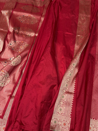 Banarasi Minakari Pure Silk Brocade Saree