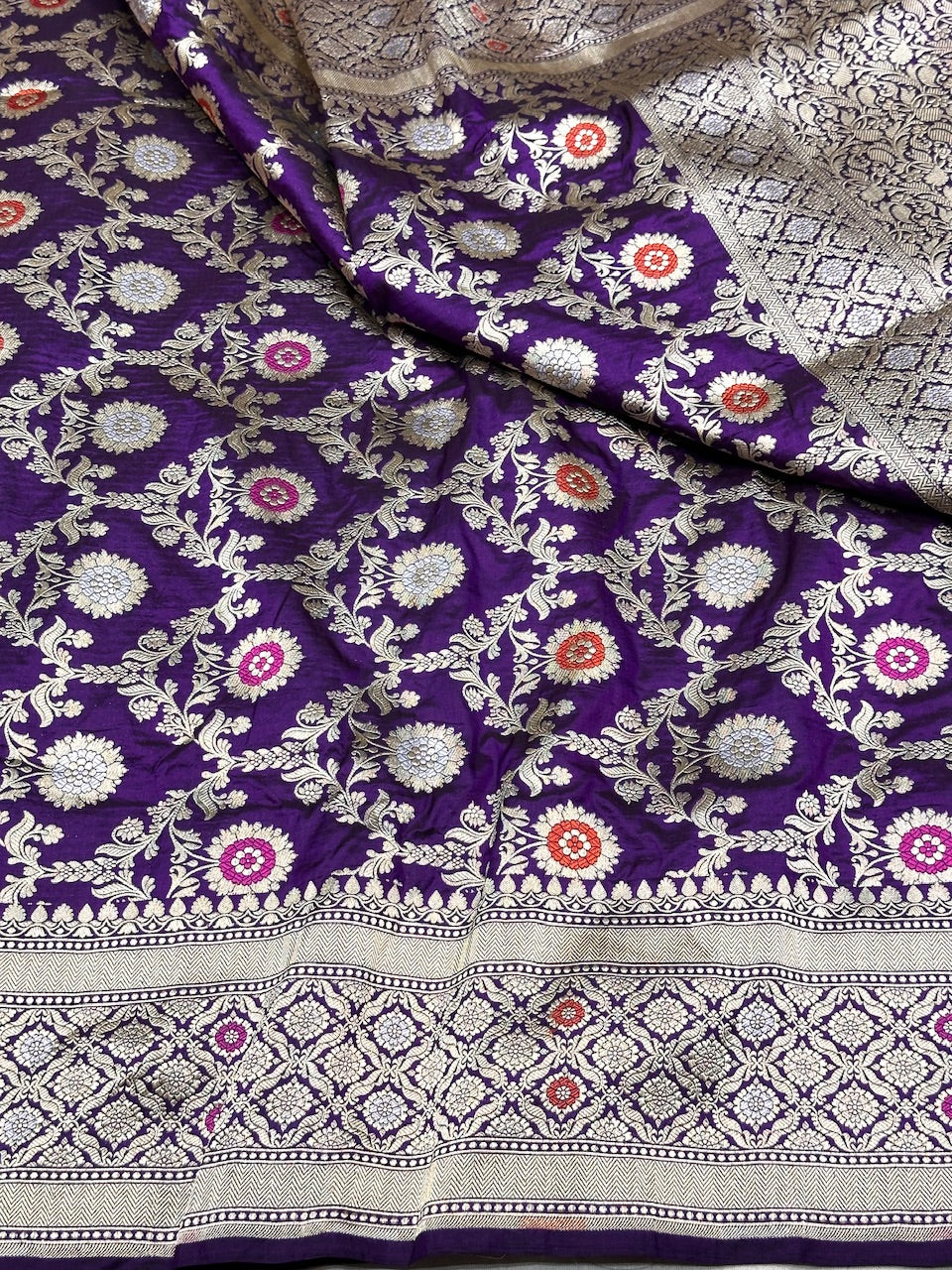 Banarasi Minakari Pure Katan Silk Saree