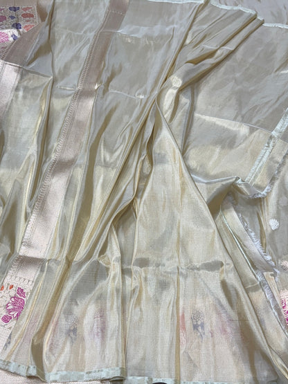 Handwoven Pure Banarasi Tissue Saree