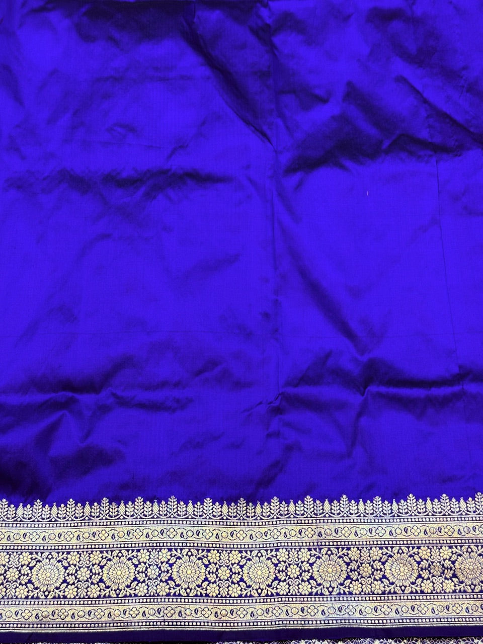 Cross Handwoven Pure Banarasi Silk Saree