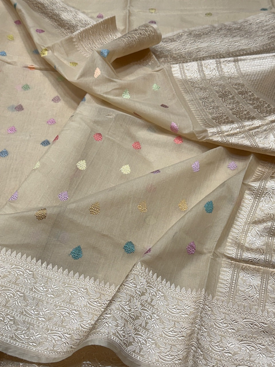 Handwoven Banarasi Cotton Silk Saree