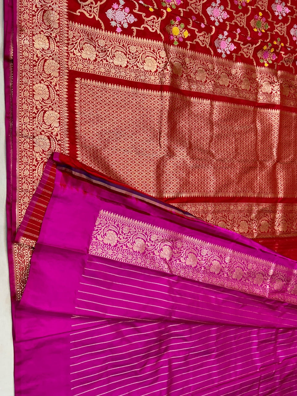 Red Handwoven Banarasi Silk Saree