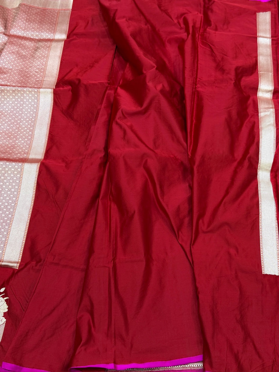 Handwoven Banarasi Pure Mashru Satin Silk Saree