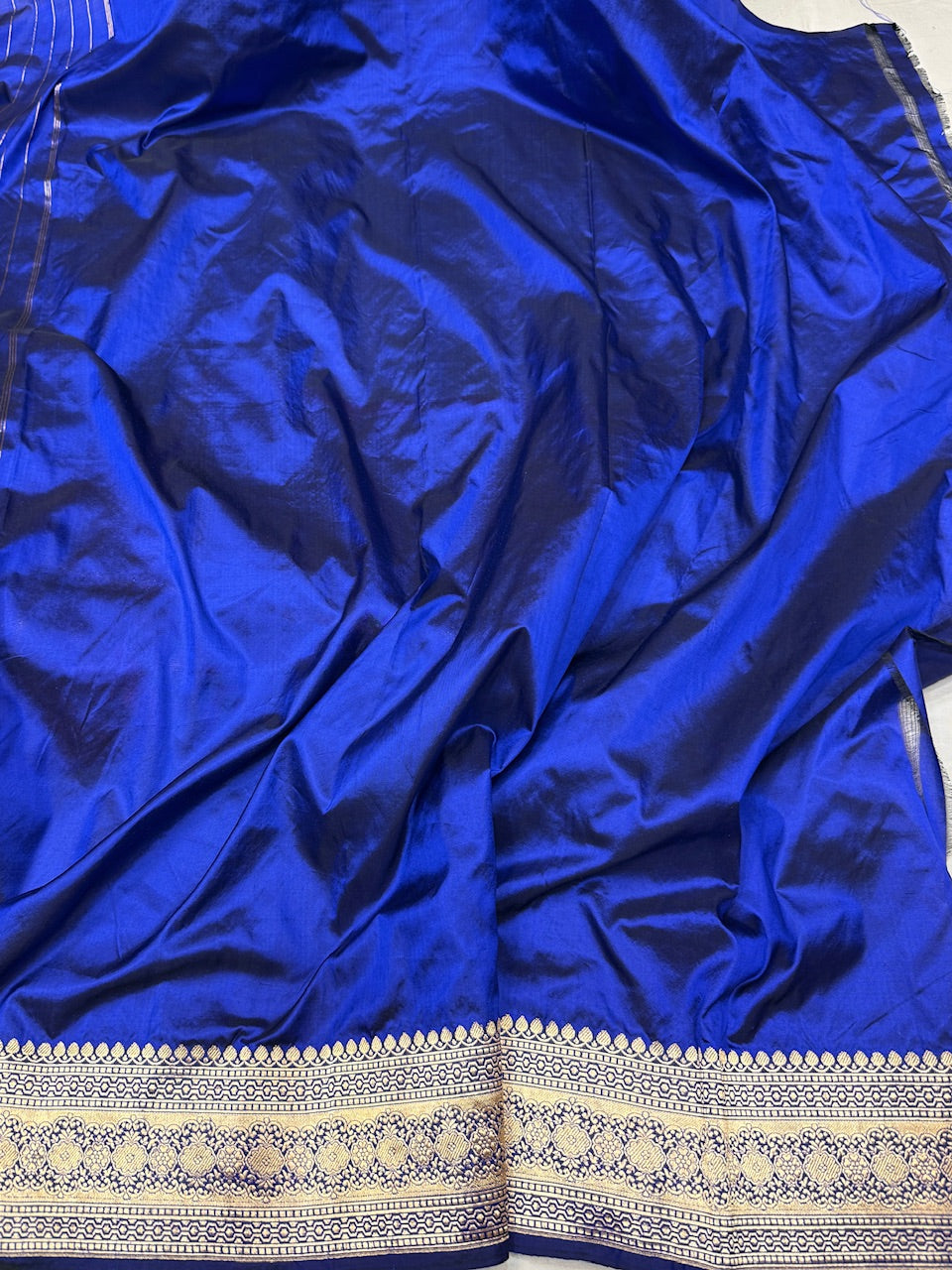 Royal Blue Vintage Chand Tara Handwoven Pure Banarasi Silk Saree