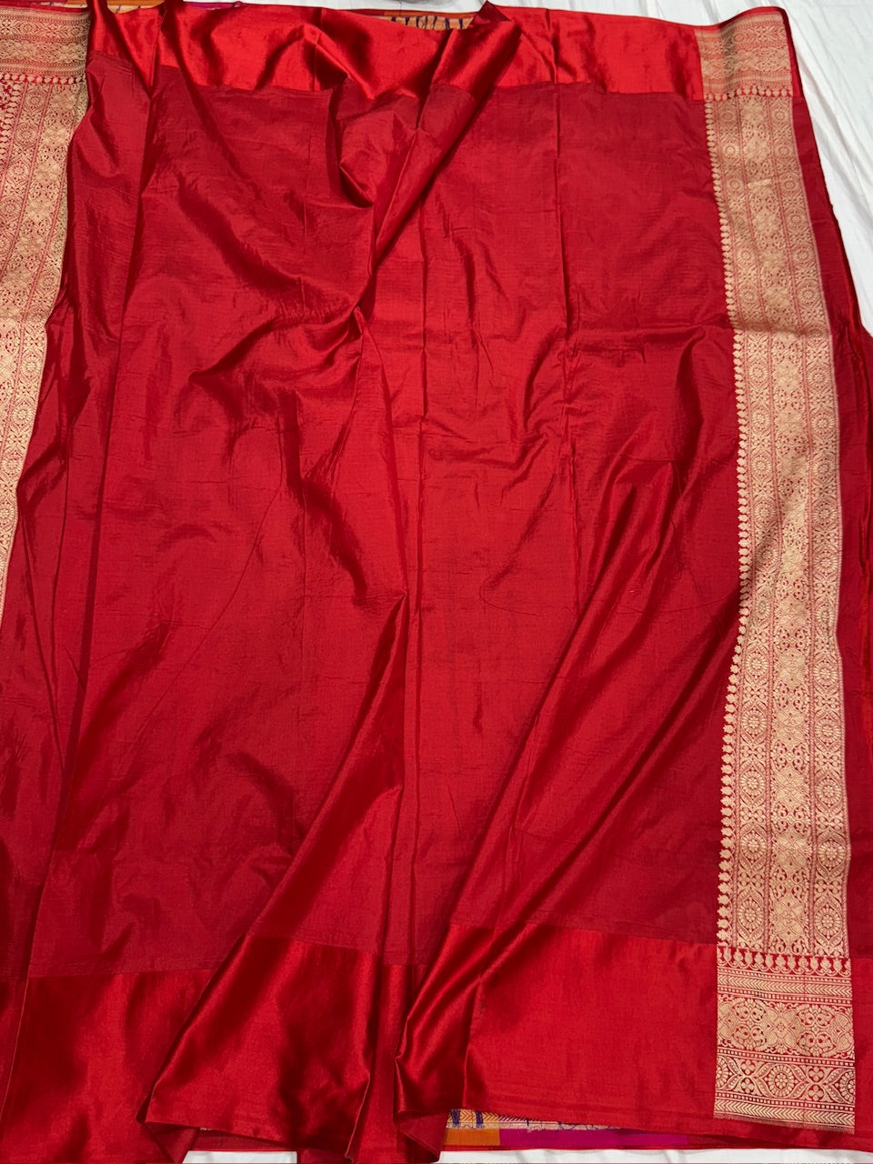 Multicolour Banarasi Pure Silk Saree – Cutwork Weave in 100% Pure Katan Silk