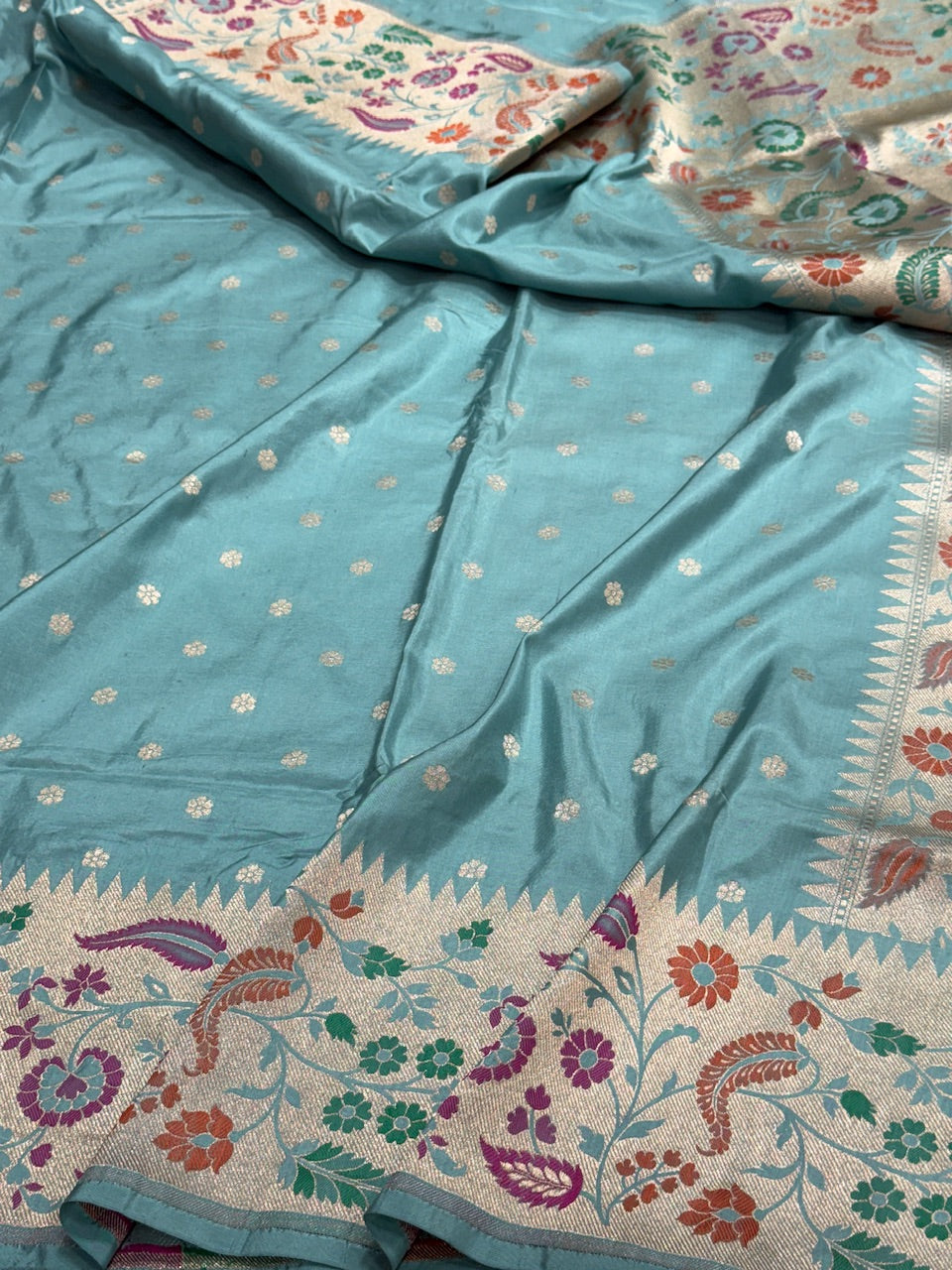 Banarasi Paithni Minakari Pure Silk Saree