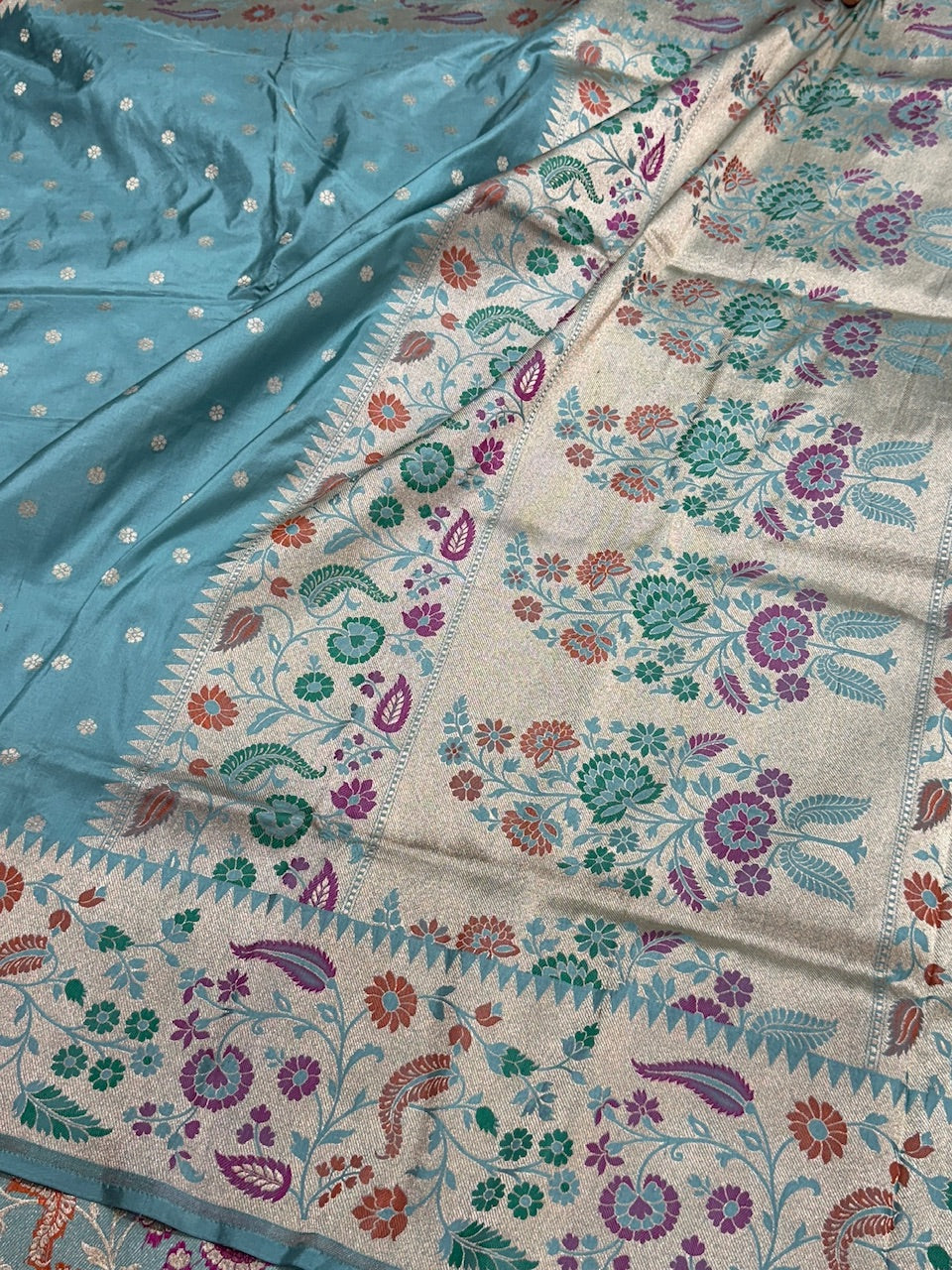 Banarasi Paithni Minakari Pure Silk Saree