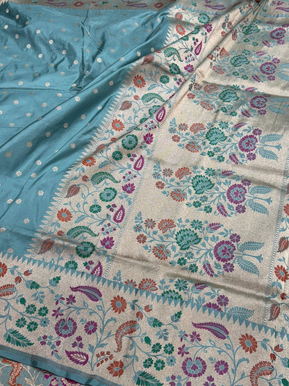 Banarasi Paithni Minakari Pure Silk Saree