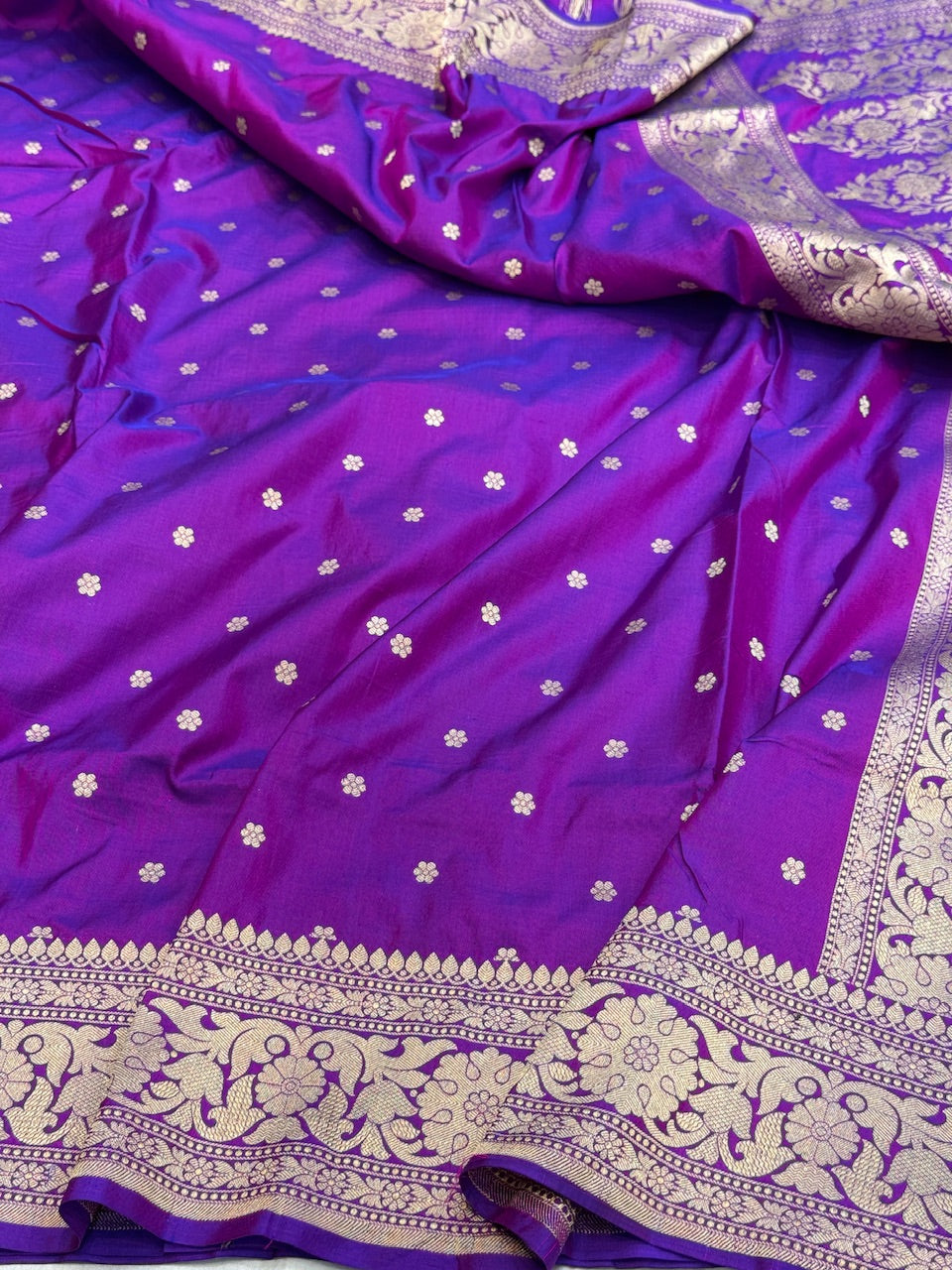 Banarasi Pure Katan Silk Saree | Pure Silk | Cutwork Technique | Banarasi Katan Silk Saree