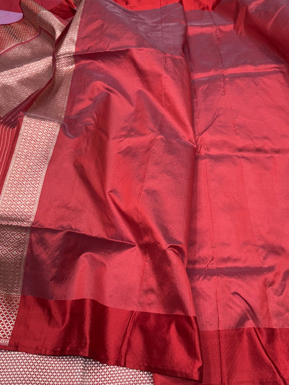 Handwoven Pure Banarasi Organza Silk Saree