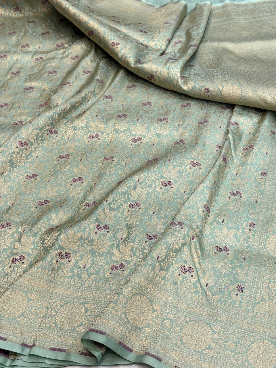 Banarasi Minakari Pure Katan Silk Brocade Saree – Rich Traditional Brocade Weave