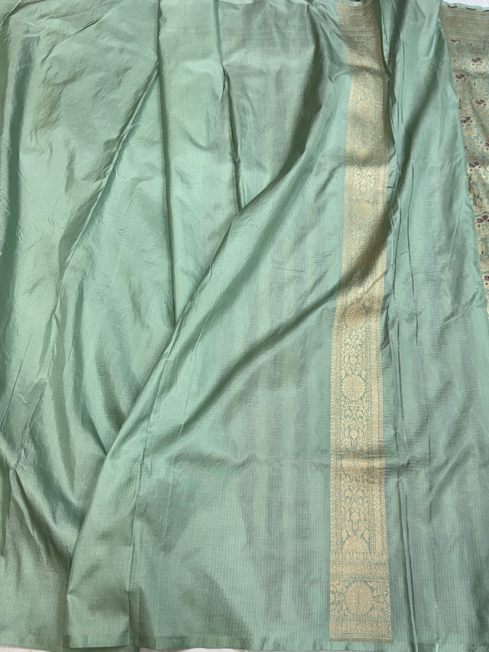Banarasi Minakari Pure Katan Silk Brocade Saree – Rich Traditional Brocade Weave