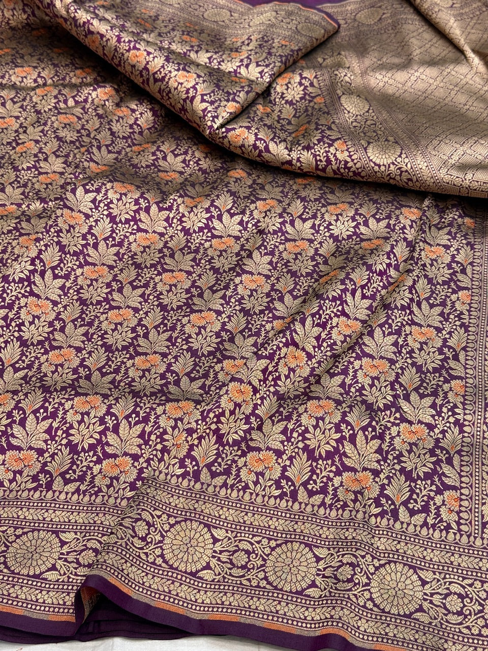 Banarasi Minakari Pure Katan Silk Brocade Saree