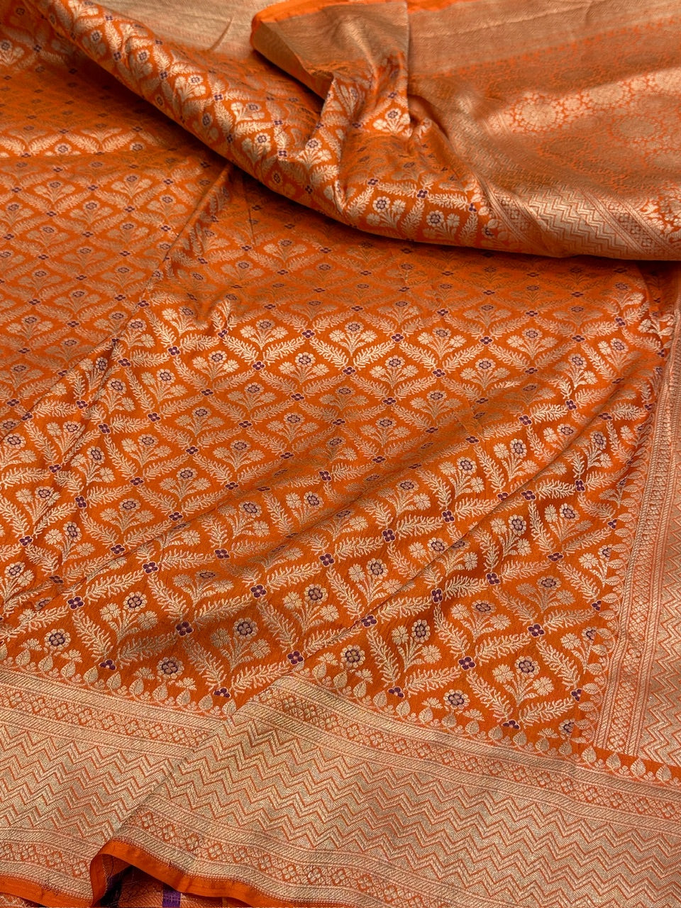 Banarasi Minakari Pure Silk Brocade Saree