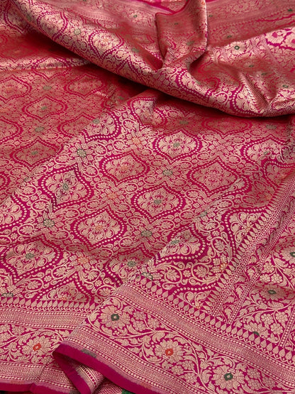 Banarasi Minakari Pure Silk Brocade Saree