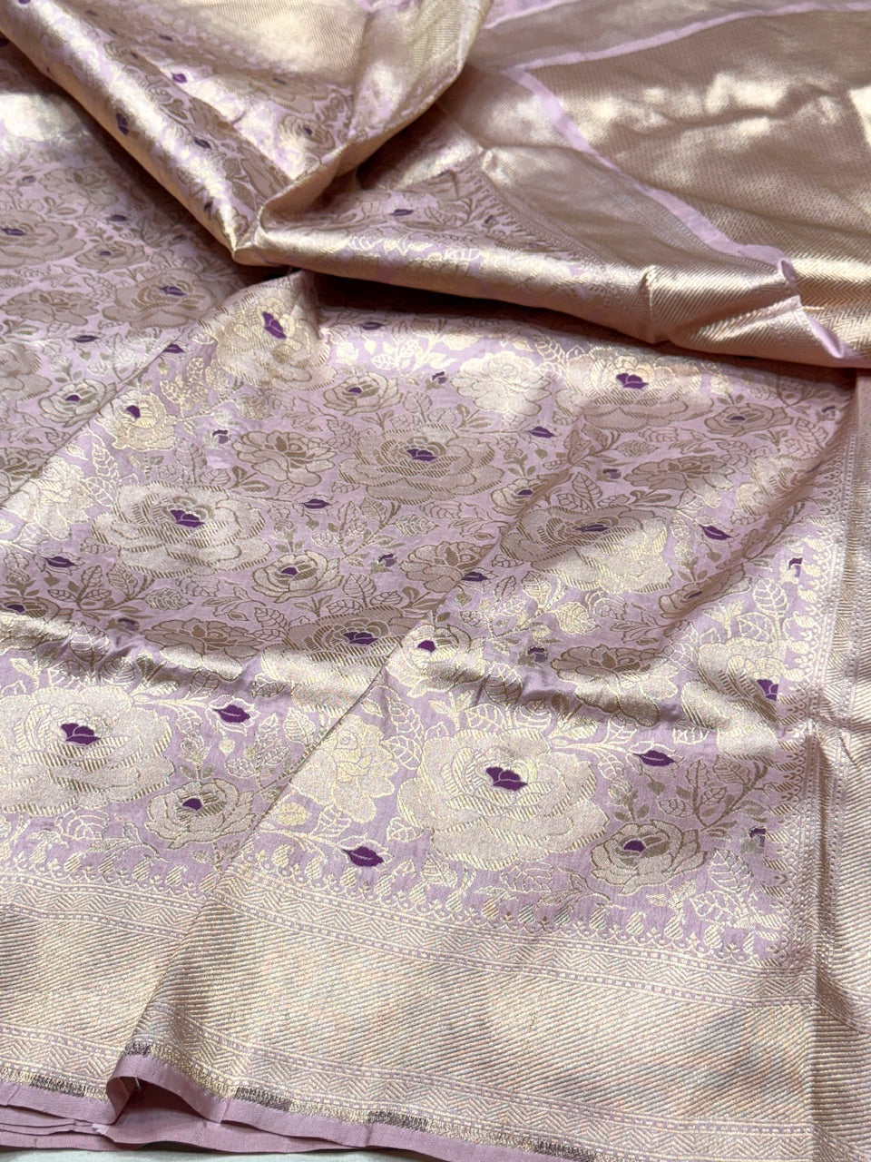 Banarasi Minakari Pure Katan Silk Brocade Saree – Rich Traditional Brocade Weave