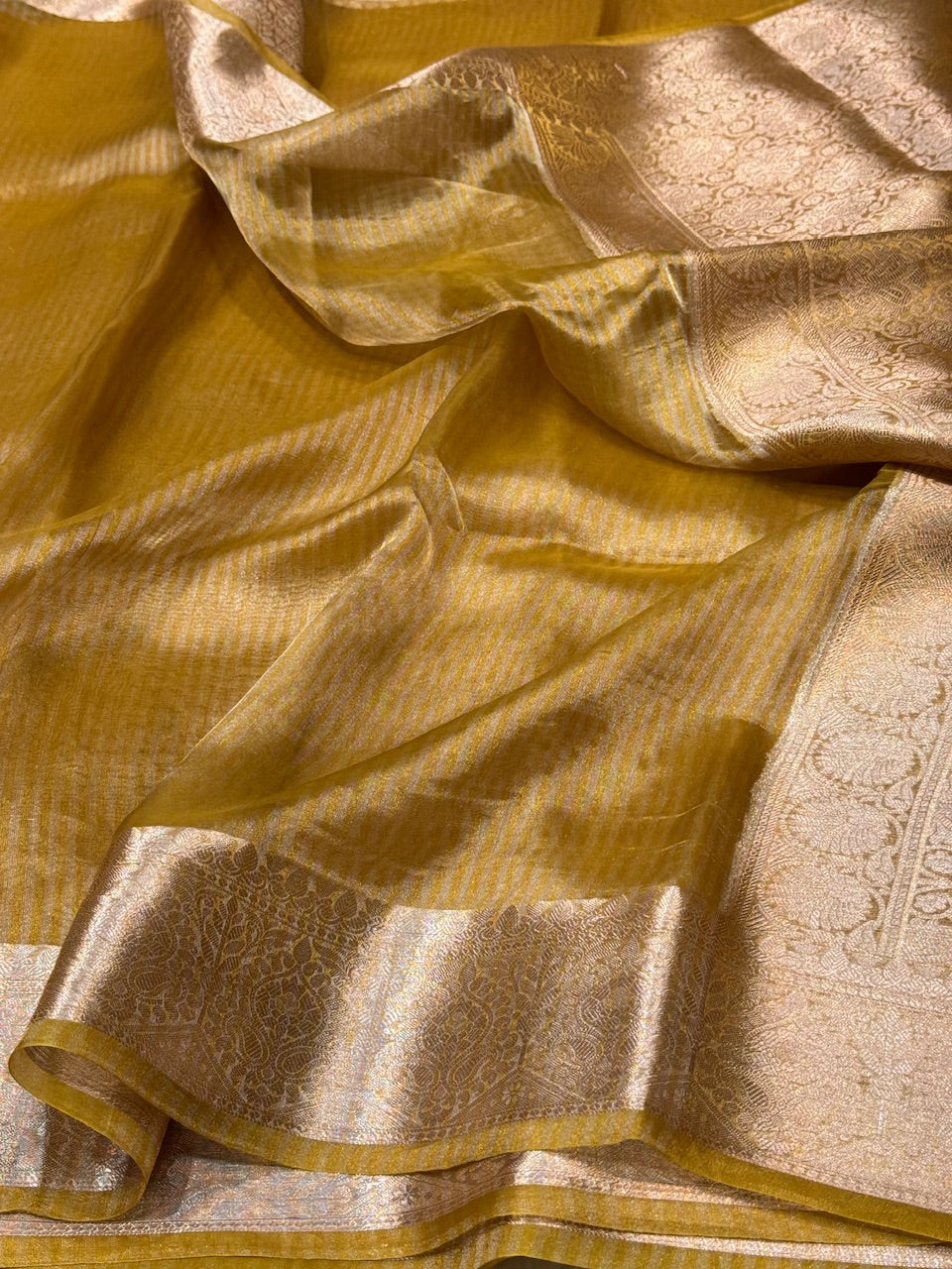 Gold Pure Tissue Saree