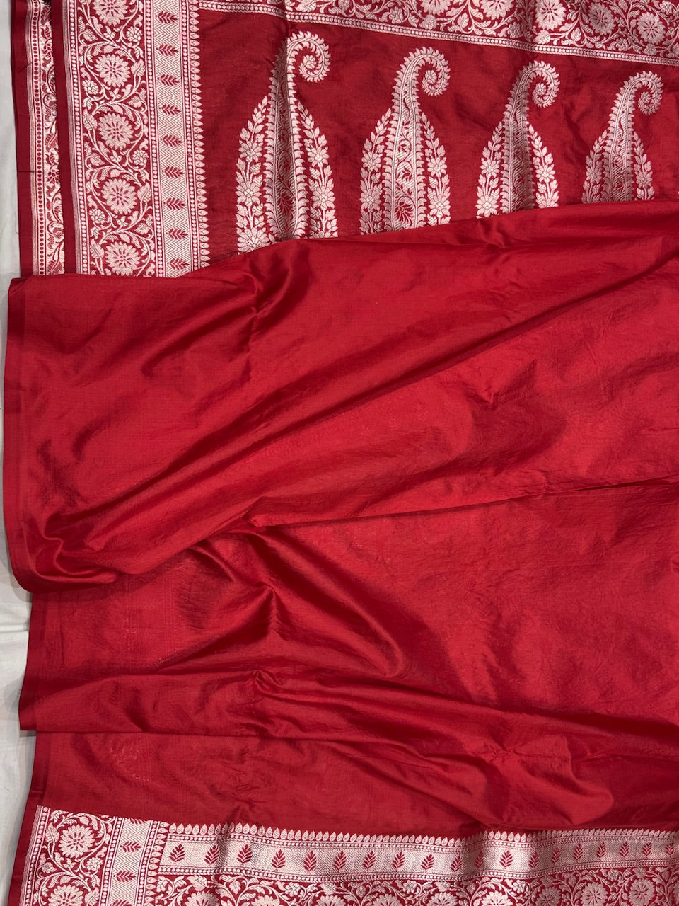 Red Pure Silk Saree