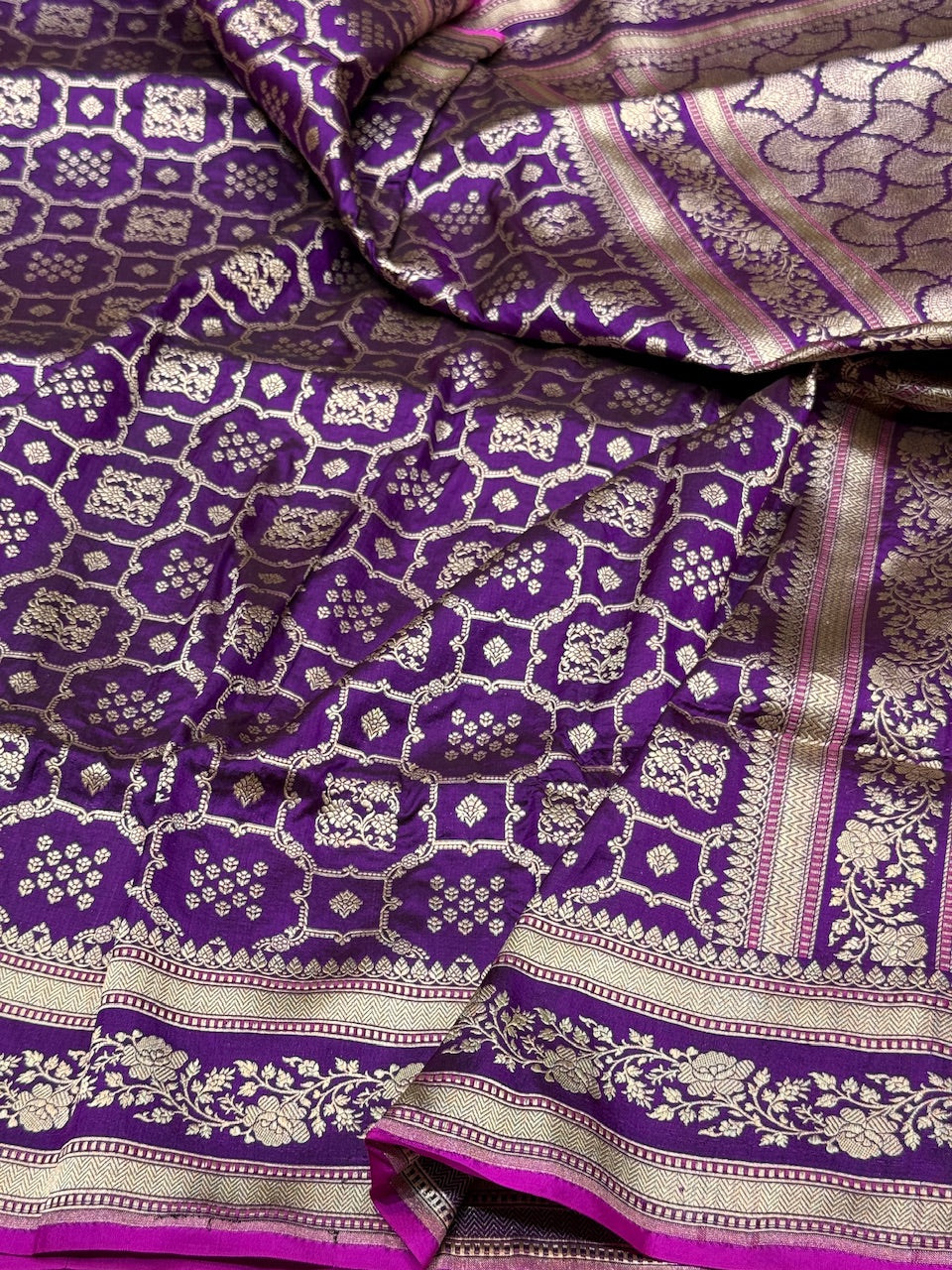 Banarasi Pure Katan Silk Saree | Pure Silk | Cutwork Technique | Banarasi Katan Silk Saree