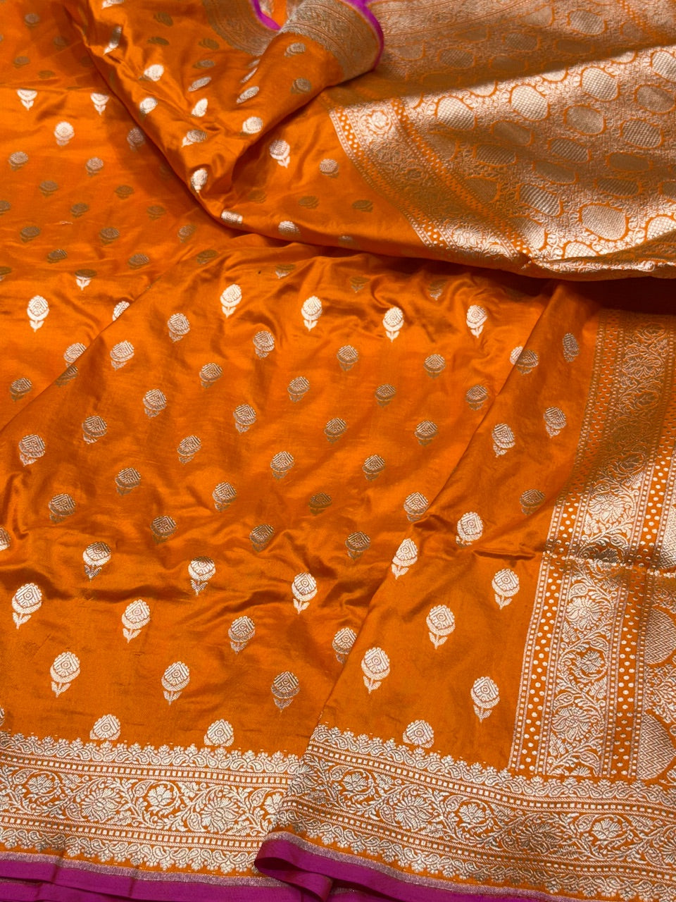 Banarasi Pure Katan Silk Saree | Pure Silk | Cutwork Technique | Banarasi Katan Silk Saree